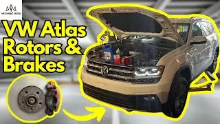2017-2025 Volkswagen Atlas Front Rotors & Brakes Replacement DIY  (JUST 20 MIN)