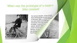 Гармонщикова О , Гордеева Е  Профтм 16 History of the invention of the bicycle