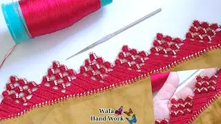 Crochet Dupatta Lace Design For Special Occasions ✨ Haw To Crochet Border on a Scarf, Qureshi lace