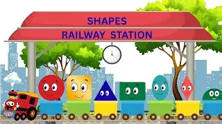 Shapes Nursery Song for Kids | Shapes Train | Learn Shapes Song for Toddler and PreSchool