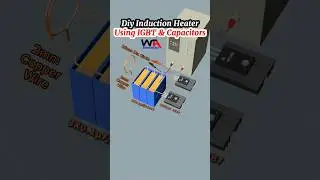 Diy Induction Heater Using IGBT & Capacitors #inductionheater #electronic #electrical