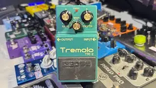 R$497 Pedal Boss Tremolo TR2, R$597 Guitarra Telecaster Memphis