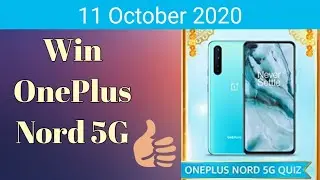 Oneplus Nord 5G Quiz Amazon || Amazon Oneplus Nord 5G mobile Quiz || Win Oneplus Mobile