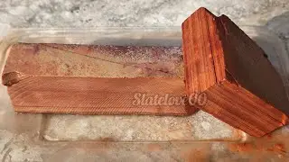 🌸🌺RED SLATE BAR MINI SHALE STONE CLEANING VIDEO 💥 ASMR SLATE CLEANING FULL SATISFACTION EARTHY 💥 ✨