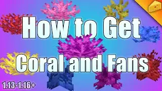 Easy way to Farm CORAL FANS and CORAL | Tutorial | Minecraft Java
