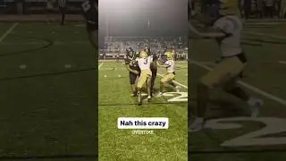 #3 must&rsquo;ve been out there talking crazy cause omg 😳 #shorts #football #highlights #highschoolsports