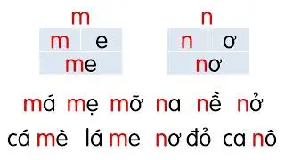 Tiếng Việt L1 Bài 16: M m N n (Tiết1,2)
