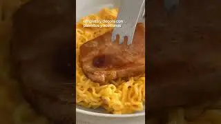 Lomo de cerdo agridulce con pasta