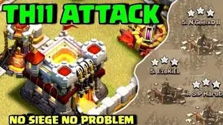 Malker Wooder Vs Your Death Th11 Attack Strategy |Best Th11 War Attack Strategy|Th11 No Siege Attack