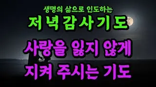 사랑을 잃지 않게 지켜 주시는 기도 #자면서듣는기도 #저녁감사기도 #하루마무리기도