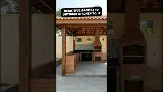 Beautiful Backyard Outdoor Kitchen Tour | Cozy Garden Setup | Restore by Sharif #LuxuryLiving