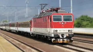 Vlaky na slovenském koridoru ve stanici Cífer dne 18.7.2025