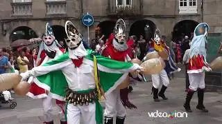 EL CARNAVAL EN GALICIA | DESFILE DOS ENTROIDOS TRADICIONAIS EN SANTIAGO DE COMPOSTELA 2016 | 2017