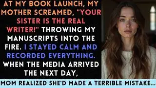 At My Book Launch, My Parents Demanded I Give My Publishing Contract To My Sister  I Refused—Mom