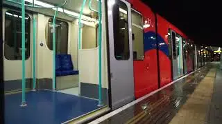 DLR in Reverse at Night