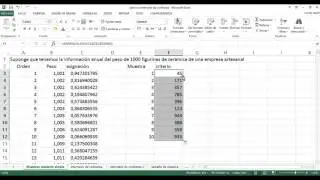 Muestreo Aleatorio Simple con Excel