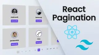 Build a react pagination with react-paginate and tailwind css