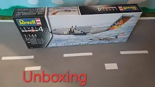 Revell 1/144 Airbus A400m & Tornado Air defender set (Unboxing)