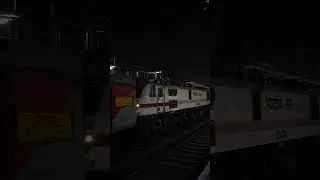 WAP-7 superfast Avadh express. #train