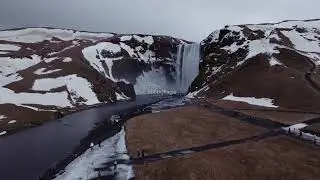 Sk&oacute;gafoss waterfall in Skogar, Iceland