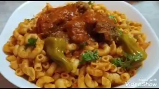 مطبخ ام انور للطبخ السوفي 👌اسهل طريقه تحضير مقروونة باللحم مشخشخة ومحرحرة😋😋