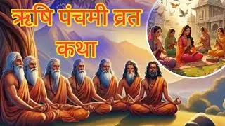 ऋषि पंचमी व्रत कथा औरआरती। Rishi panchmi vrat Katha aur Aarti #Rishi panchmi ki kahani