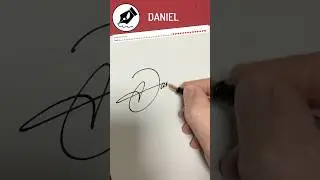 Signature Sign DANIEL #lettersign #handwriting  #namedesign #calligraphy#signwriting