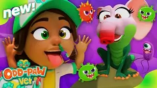 Sneezes and Colds at the Odd-Paw Care Clinic! 🤒 Animal Hospital Doctor 🐾 Animal Cartoons for Kids