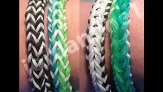 New FlipSide Bracelet - Rainbow Loom - Easy Beginner Level - Reversible- Crazy Loom, Bandaloom
