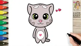 How to Draw Talking Tom - Talking Tom & Friends - Talking Tom Heroes