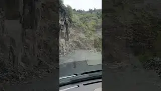 #Dangerous #path to #Uzhguli with #rockfall and #abyss #shorts