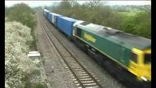 66587 on 4S59, 14:58, Southampton - Coatbridge freightliner