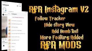 AFA Instagram V2||Best insta Mode||Instagram||Add Follow tracker||More Featurs Added