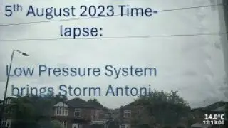 5 August 2023 Time-lapse: Storm Antoni's Low Pressure System