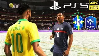 🔥 FIFA 21 NEXT GEN - Brazil x France | REALISMO NA NEVE COMO NUNCA JÁ VISTO! Amazing Realism[4K/HDR]
