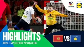 Montenegro vs Kosovo | HIGHLIGHTS | Round 1 | EHF EURO 2024 Qualifiers