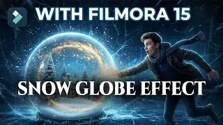 Christmas Magic Effect: Gambar Masuk ke Snow Globe (Filmora 15 + AI Tutorial)