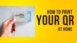 How to print your QR code at home
