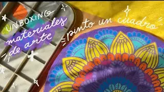 Unboxing de mis regalos de arte + pinto un cuadro ✨🌈🎨
