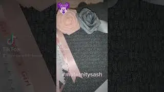 Baby shower sash I do not own the rights to  this music #diyflower  #babyshoweridea #minimouse