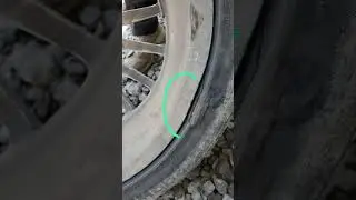 bent rim repaired,was leaking air at bend.