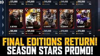 Final Editions Return To MUT! | New Season Stars Promo In MUT 17 | RIPPING PACKS!