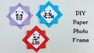 How to make easy Paper photo Frame / Origami Photo frame / Paper Craft / DIY Home Decor #shorts