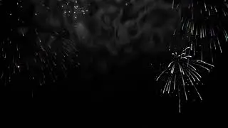 4K Fireworks Dizzy Smoke in Sky View No Copyright Free Stock Footage Screensaver Background Video