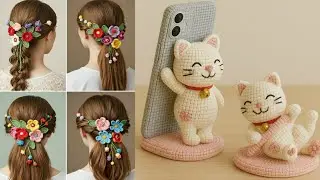 CROCHET UNIQUE AND AMAZING HAIR AND MOBILE 📱 ACCESSORIES/ DIY