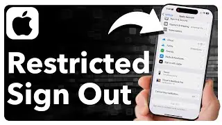 How To Fix Sign Out Is Not Available Due To Restrictions On iPhone