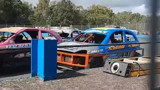 Aldershot Raceway British championship for the 1300cc Stock Cars, heats 1 & 2.