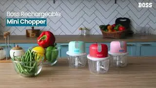 Мощный USB-перезаряжаемый мини-измельчитель BOSS для измельчения орехов, овощей и фруктов, 350 мл