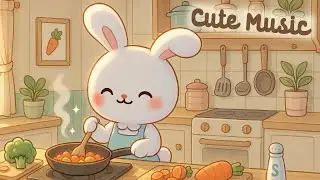 Cute Music 🌸🥕 4 Hour Happy Lofi Bunny Song🐰 Cute Lofi 🍅 cute & relaxing music 🥬 [Lofi Hip Hop]