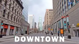 Montreal Downtown Driving Tour | City Drive Tour 2020 | Montreal Quebec Canada